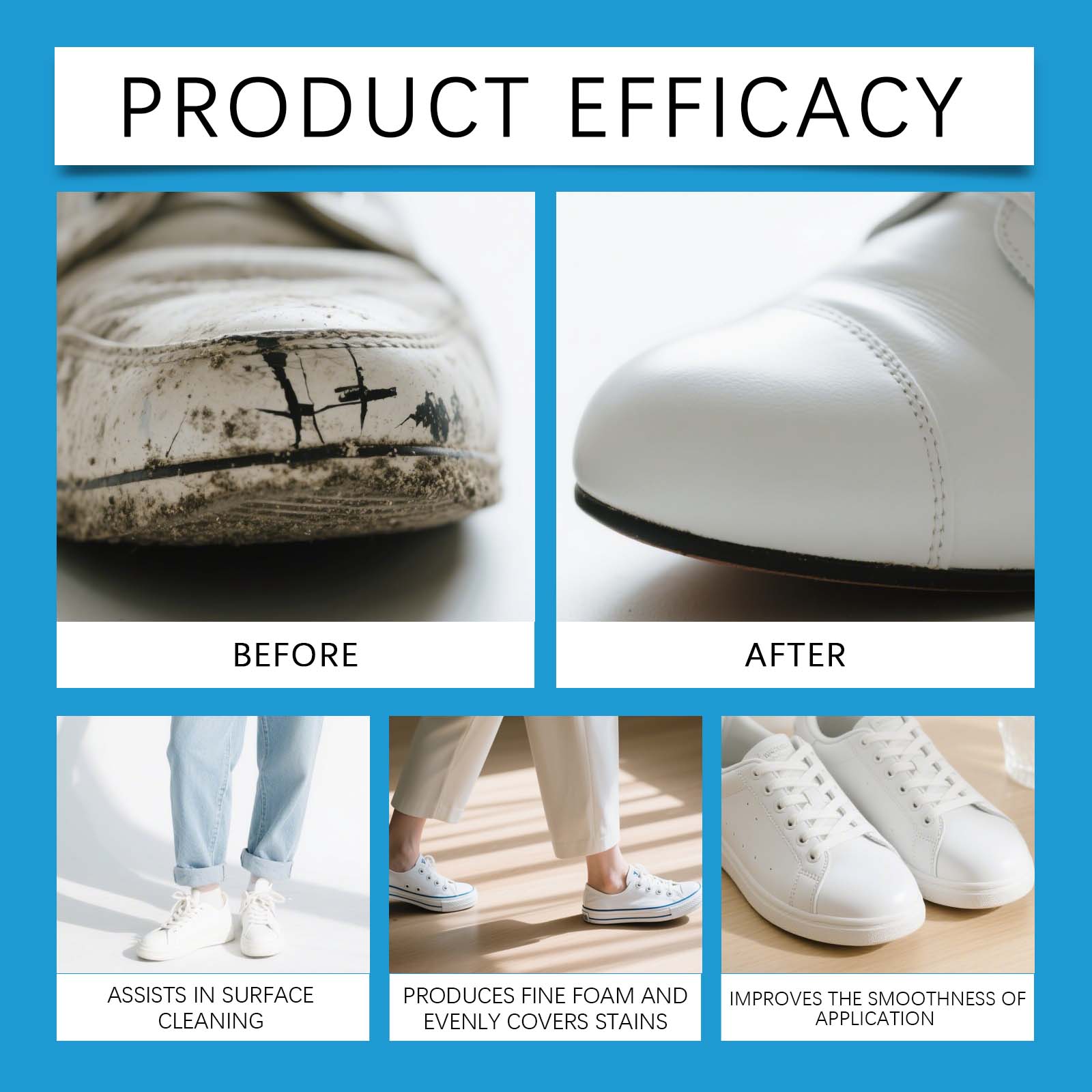 كريم تنظيف الأحذية البيضاء، مز - مراجعة Sneaker Care Cleaning Kit وسعره