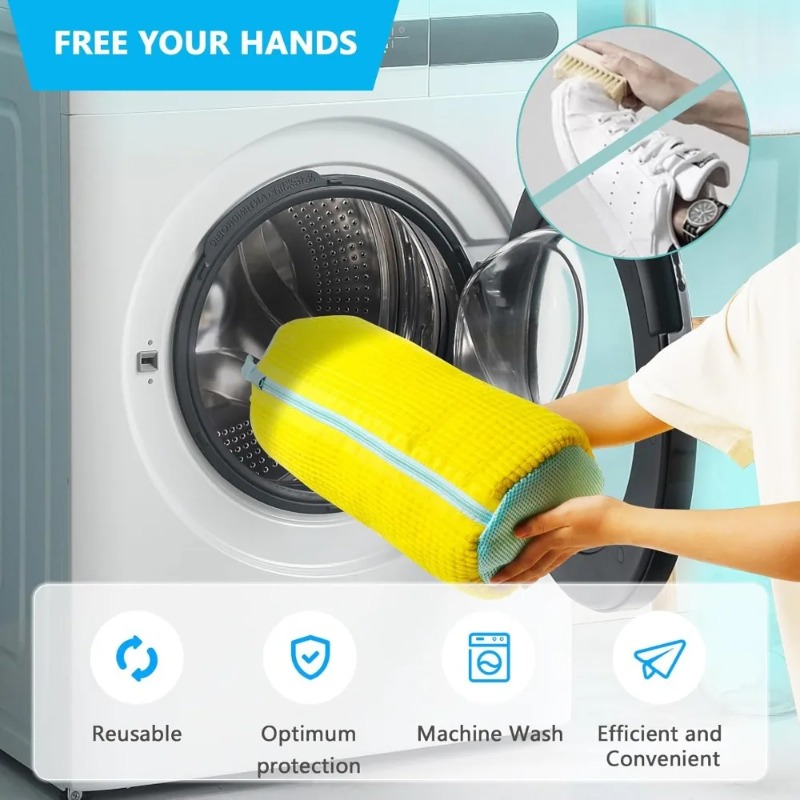 كيس غسيل أحذية سميك ومتين مزود - مراجعة Sneaker Care Cleaning Kit وسعره